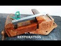 Rusty Dead locked Vise Restoration