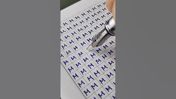 ASMR Handwriting: Writing M to M with Soothing Pen Sounds ✍️  #calligraphy #ocd  #asmrwriting