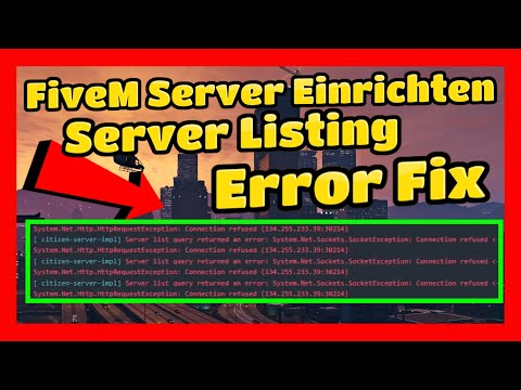 Fivem Server einrichten # 515 // Server list query returned an Error Fix // FiveM Server Listing Fix