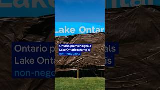 Canada unveils 'Lake Ontario now and always' sign | DW News