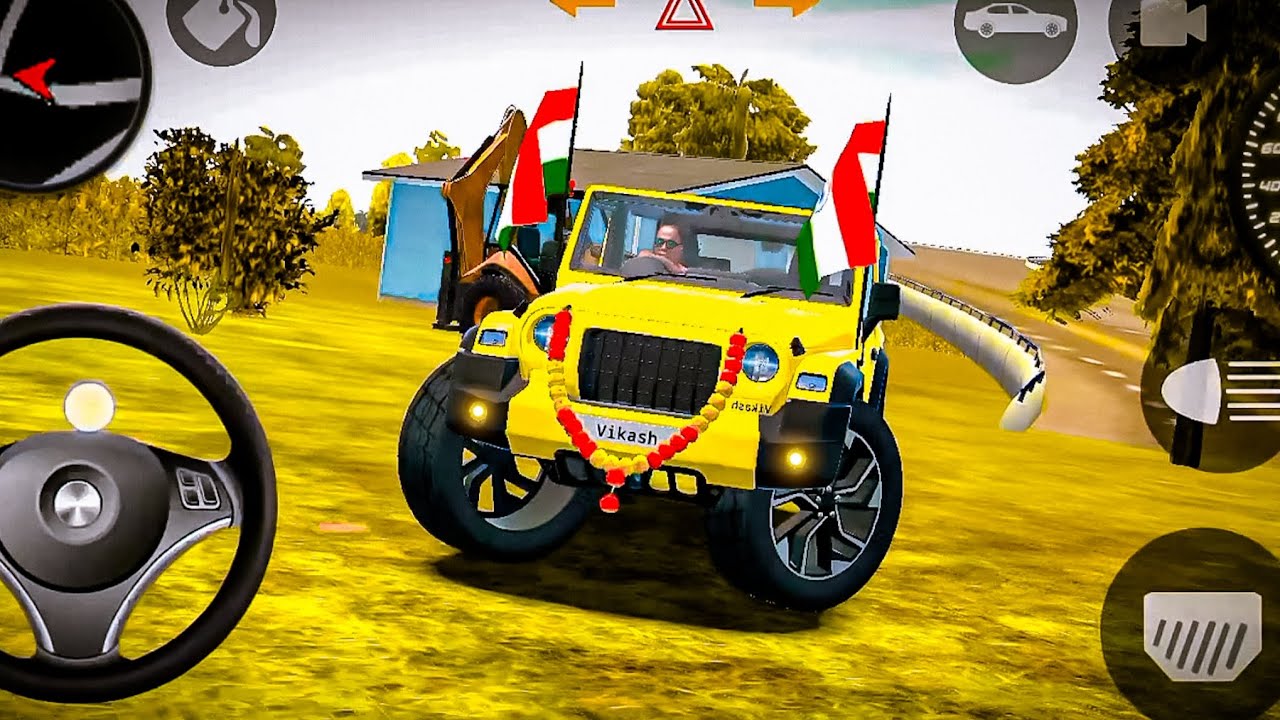 Modified Mahindra Thar 😈 🔥 Games:Indian Red Thar (Gadi Wala Games) Car Game Android Game - 