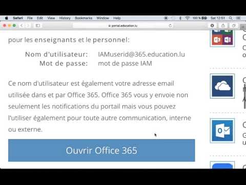 1  Connexion à Office 365 enseignant