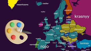 Comparison Of European Languages Colors