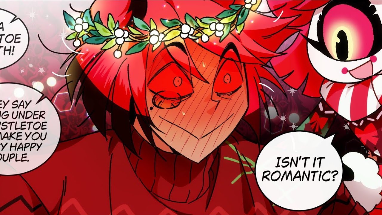 Alastor got Mistletoe Kiss👨‍❤️‍💋‍👨🎄🌟?, Christmas Special 🎁,Radioapple,Hazbin hotel S2😈dub