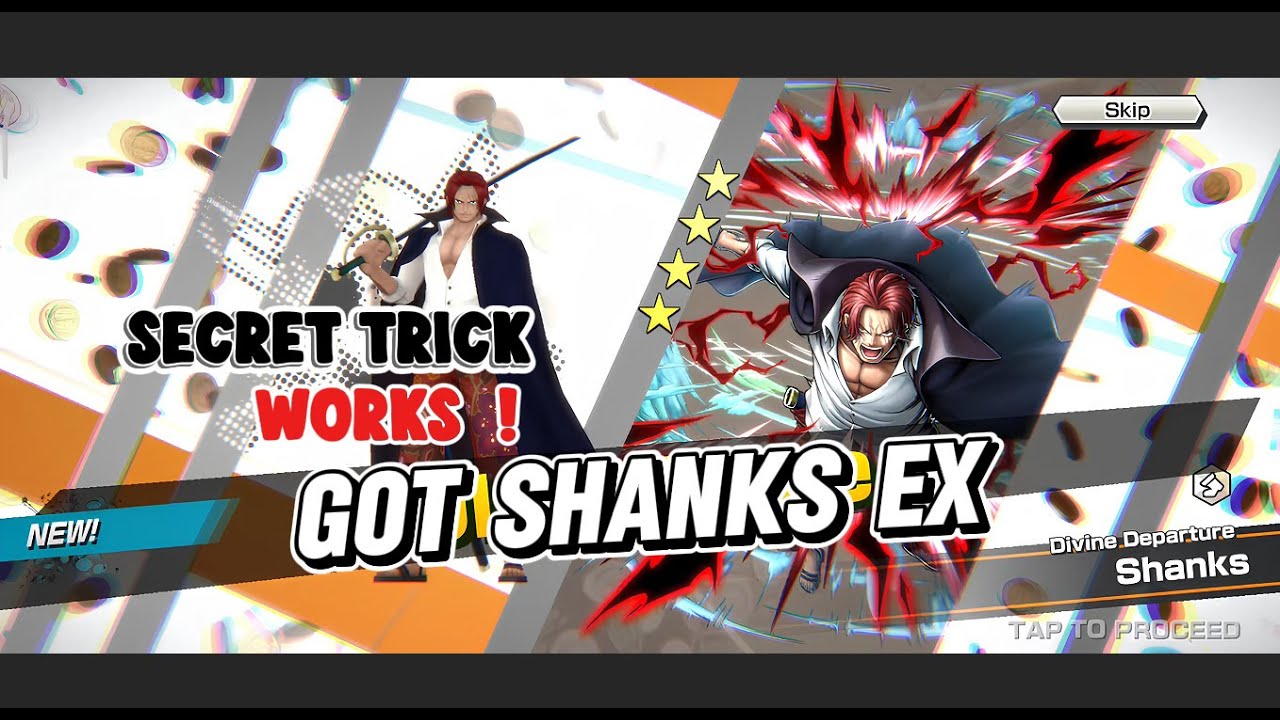 EX SHANKS UNLOCKED! CRAZY TRICK REVEALED One Piece Bounty Rush #onepiecebountyrush #shanks