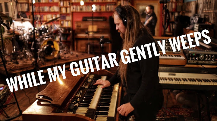 While My Guitar Gently Weeps Studio version - Studio performance video thumbnail