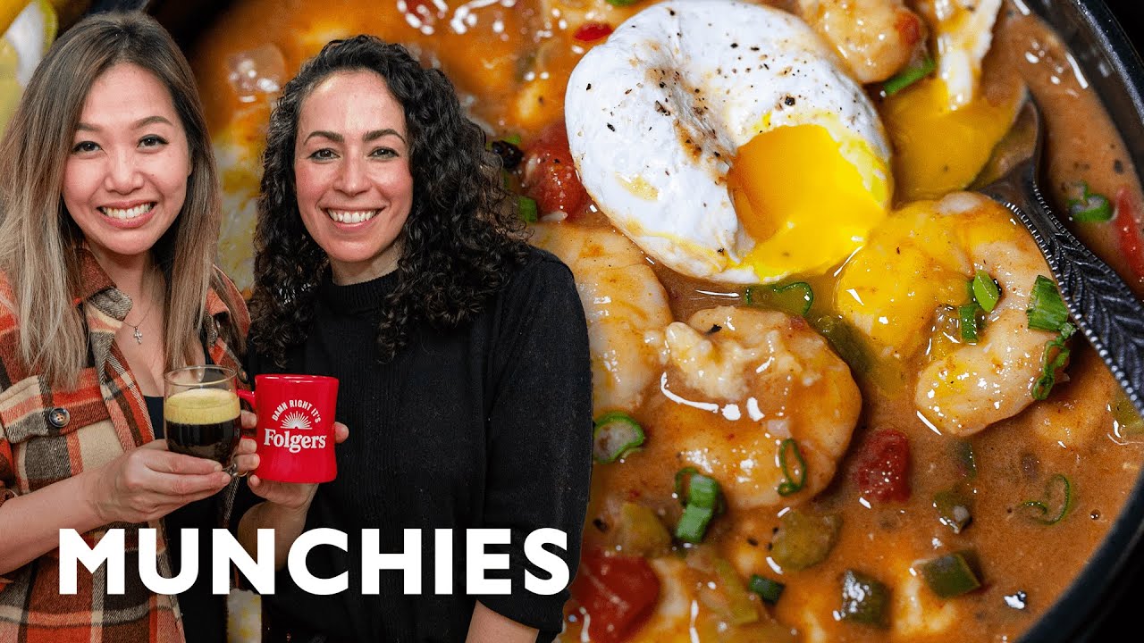 Coffee-Infused Shrimp Étouffée with Farideh & Helen | Munchies