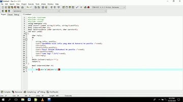 Membuat nilai infix ke postfix menggunakan program c++