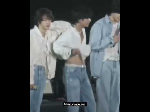 we wanna focus on Taehyung ABS🤭😜 #taehyung #vbts #btsshorts #busanconcert