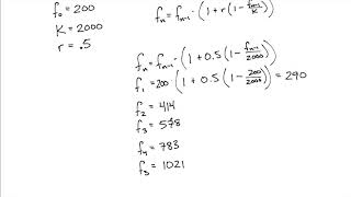 Example Recursive Logistic Growth Models 1