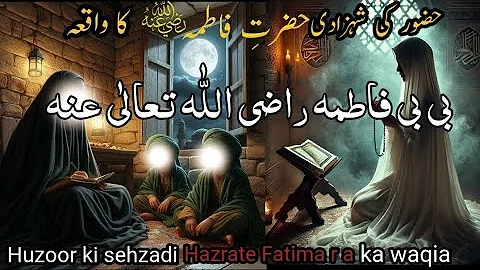 Huzoor ki sehzadi Hazrate Fatima (R A ) ka waqia|Bayan by peer ajmal Raza Qadri 