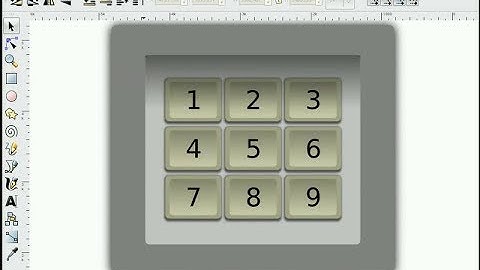 heathenX Inkscape Tutorials: episode 052 - Drawing a keypad