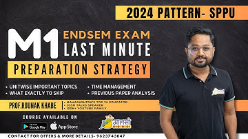 M1 Endsem 2024 Pattern | Last Minute Strategy | Unitwise Tips, Time Management & Paper Analysis