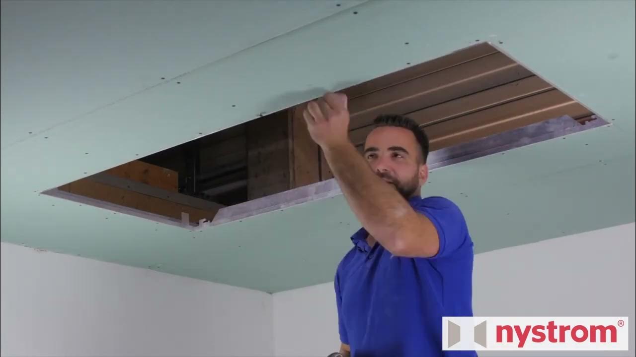 Nystrom Access Door Ceiling Installation RGBRD Removable Drywall Double