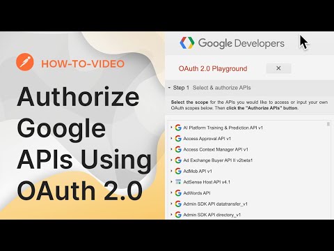 Video: Come faccio a utilizzare il playground di Google OAuth?