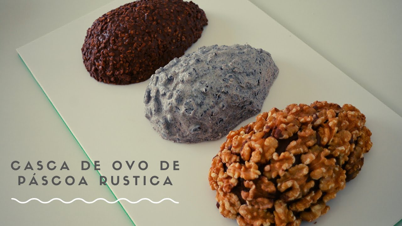 CURSO DE PÁSCOA - CASCA DE OVO DE PÁSCOA RUSTICA