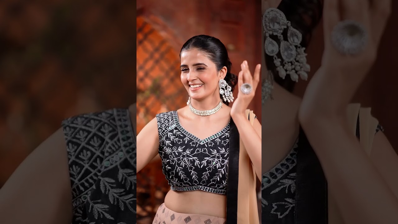 Soft Peach Faux Georgette Lehenga