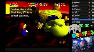 Draffeurd's Freaking Show - Super Mario 64 / 16 star practice run - n64 bliss
