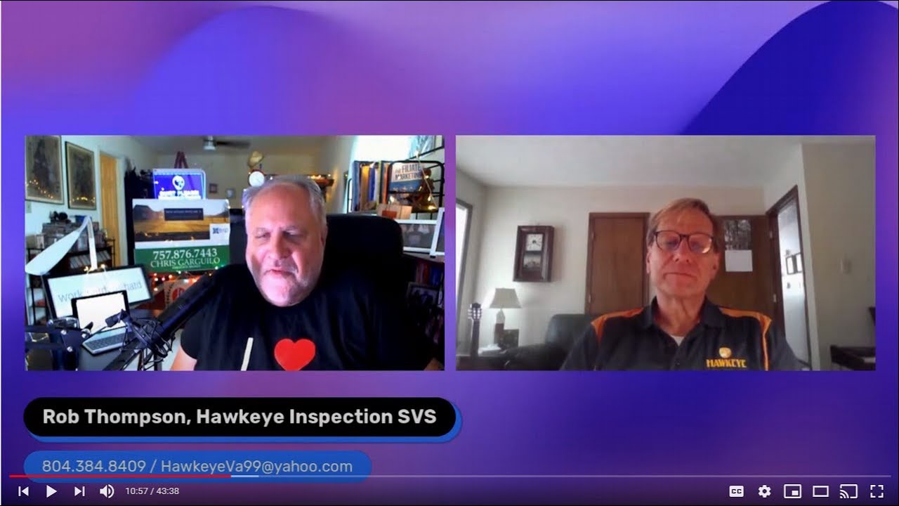 Rebroadcast of "Real Estate with Mr. G" Hawkeye Inspections YouTube