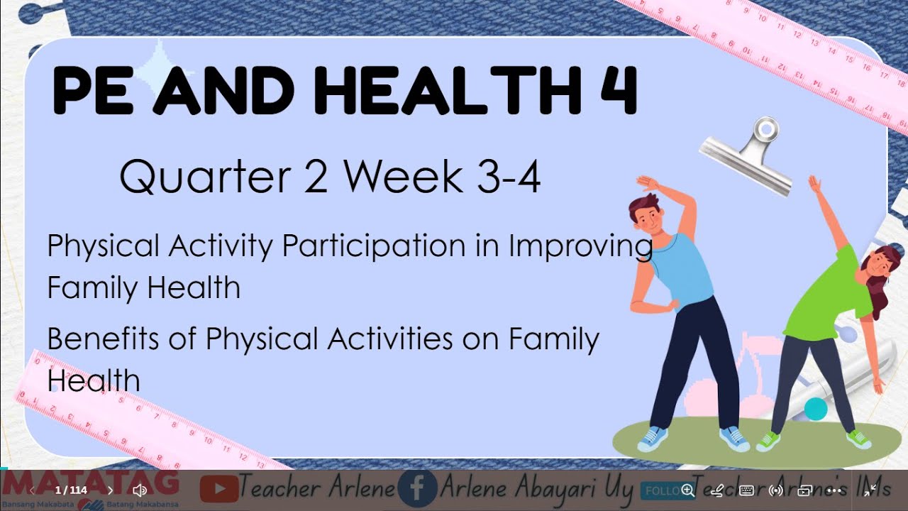 PE AND HEALTH 4 WEEK 3 4 QUARTER 2 MATATAG - YouTube