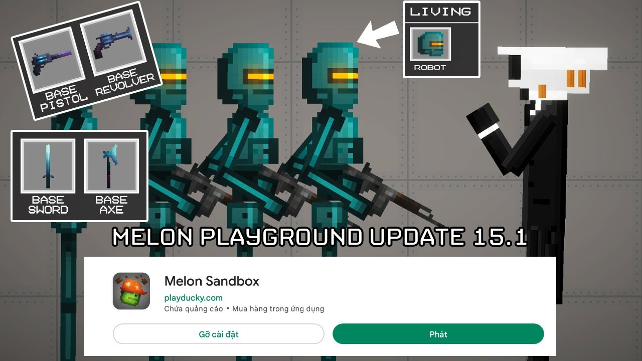 Melon Playground 15.1 Update ( Melon Sandbox ) Released! Robot Invasion 
