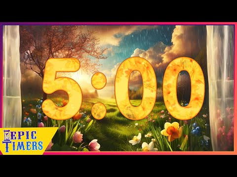 April Showers Bring May Flowers 5 Minute Timer with music!