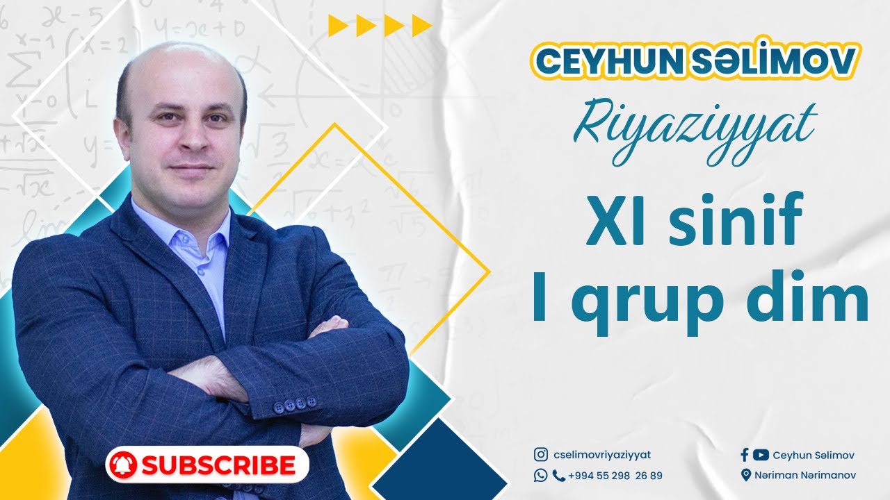 18 fevral dim sınaq imtahanı riyaziyyat suallarının izahı