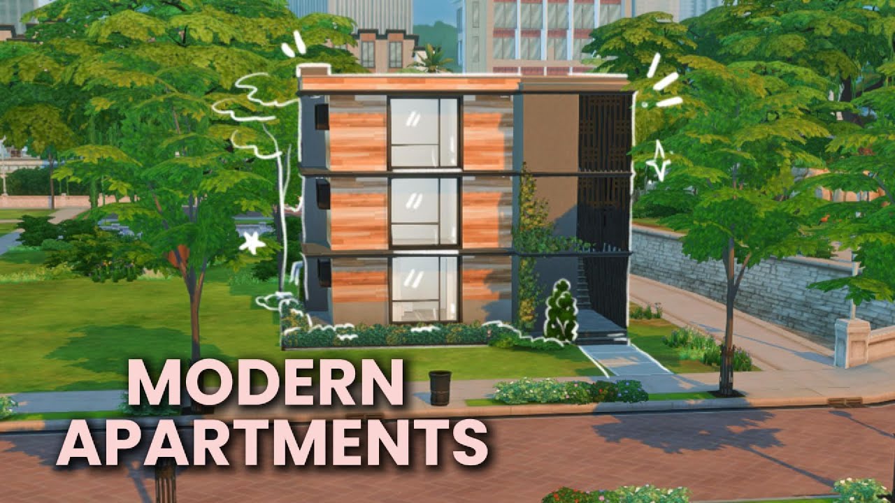 MODERN APARTMENTS (NOCC) | 🏡 Speedbuild | The Sims 4