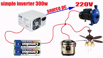 How to make a simple inverter 300W, 2 transistor C5200, creative prodigy #10