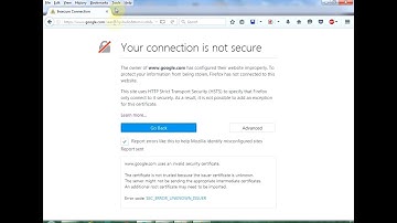 Fix your connection is not secure Firefox