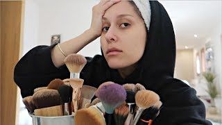 BRUSH CLEANING DAY & SUSHI MUKBANG!?