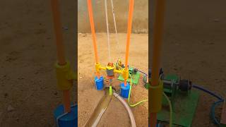 DIY Tractor Mini Borewell Drilling Machine | HydraulicPowered I Motor Water Pump I Science Project