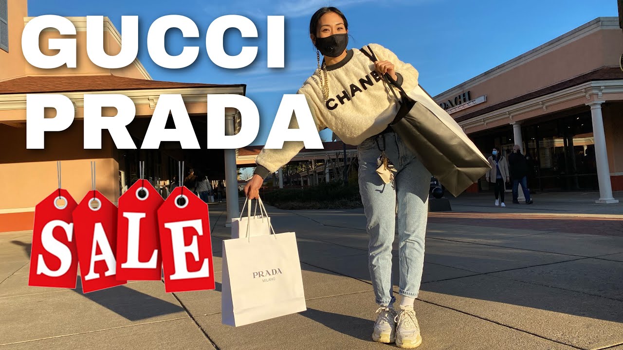 40-70% Discount at GUCCI & PRADA Outlet Boutiques | Shopping Spree Date -  YouTube