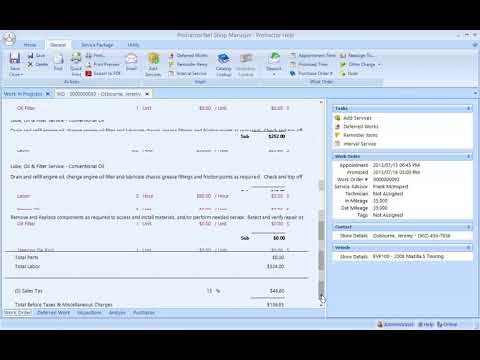 Efficient Write Up - Protractor Shop Management Software Demo