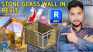 Stone Glass Wall in revit | Tutorial urdu hindi 2024