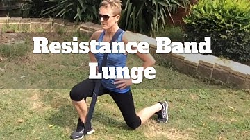 Resistance Band Lunge to Challenge Your Home Workouts