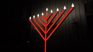 All New Light Up Menorah! 6ft, 9ft or 12ft large display Menorah for Hanukkah!