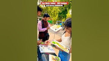Live Water colour - BHU #liveart #bfaentrance #bhubfa