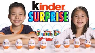 More KINDER SURPRISE EGGS!!! Let's crack open 10 more!