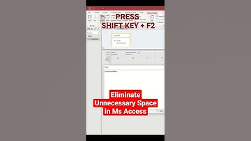 How to Eliminate Extra or unnecessary space in ms Access using Trim Function.