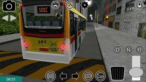 Proton bus simulator - linha: 101C-10 novo Horizonte, última viagem da noite.