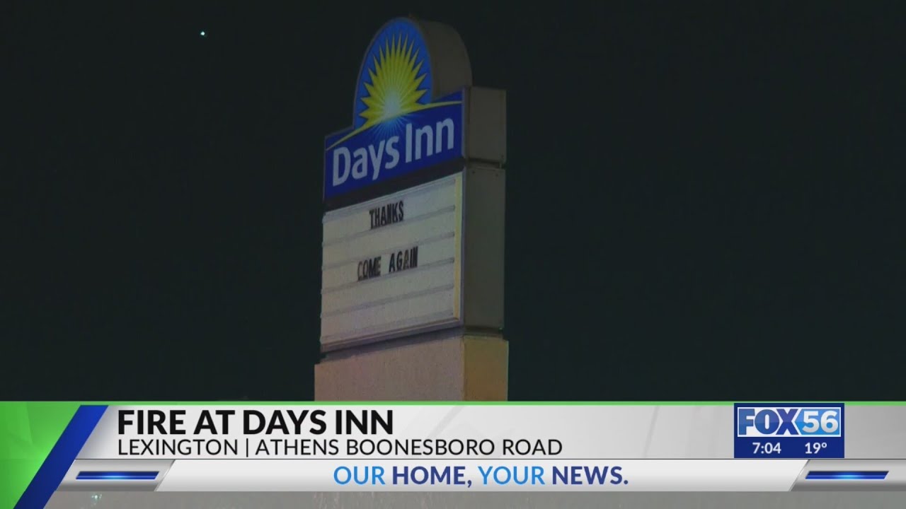 Crews respond to appliance closet fire at Lexington hotel - YouTube