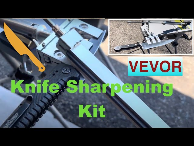 VEVOR Knife Sharpener Kit, 360° Rotation Flip Fixed Angle Knife Sharpening  System Product Review 