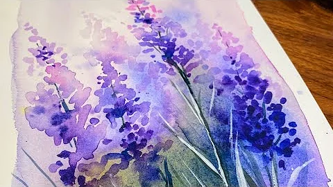 Dreamy Watercolor Loose Lilac Flowers For Beginners 💜 Ethereal and Whimsical Painting