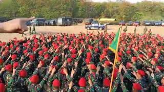 Yel-yel kopassus bikin merinding