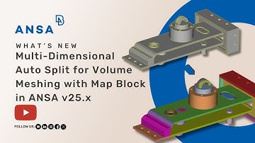 Multi-Dimensional Auto Split for Volume Meshing with Map Block in ANSA v25.x