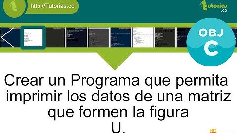 POO + arrays + Objective C (imprimir datos figura U)