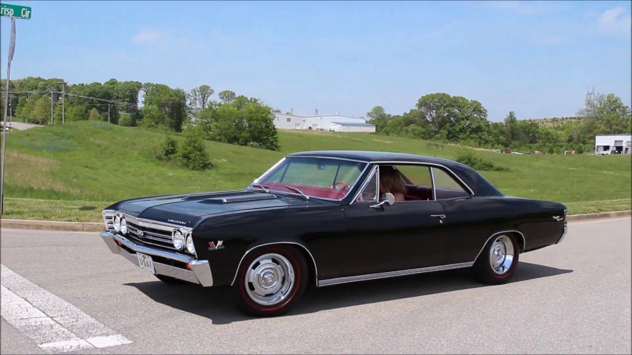 1967 Chevy Chevelle Ss 396 Black Red Interior