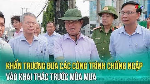 Khẩn trương đưa các công trình chống ngập vào khai thác trước mùa mưa