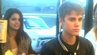 Tuesday, march 1st, 2011 justin bieber and selena gomez were spotted
visiting a local 7-eleven, just like regular kids. even swatted camera
away. fo...